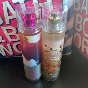 Bath & Body Works Among the Clouds and Sunrise Woods FFM